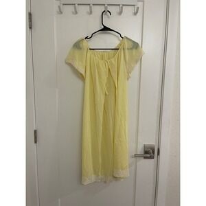 Vintage 60s Union Made Women's Breastfeeding Gown Lingerie Retro Babydoll